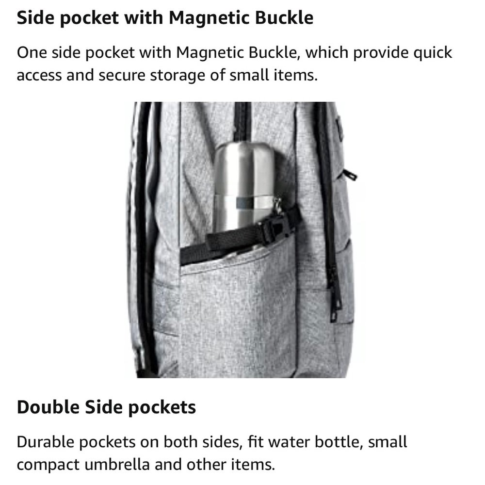Grey Security Backpack - image 6
